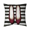 Begin Home Decor 20 x 20 in. Leopard Pink Shoes-Double Sided Print Indoor Pillow 5541-2020-FA6-1